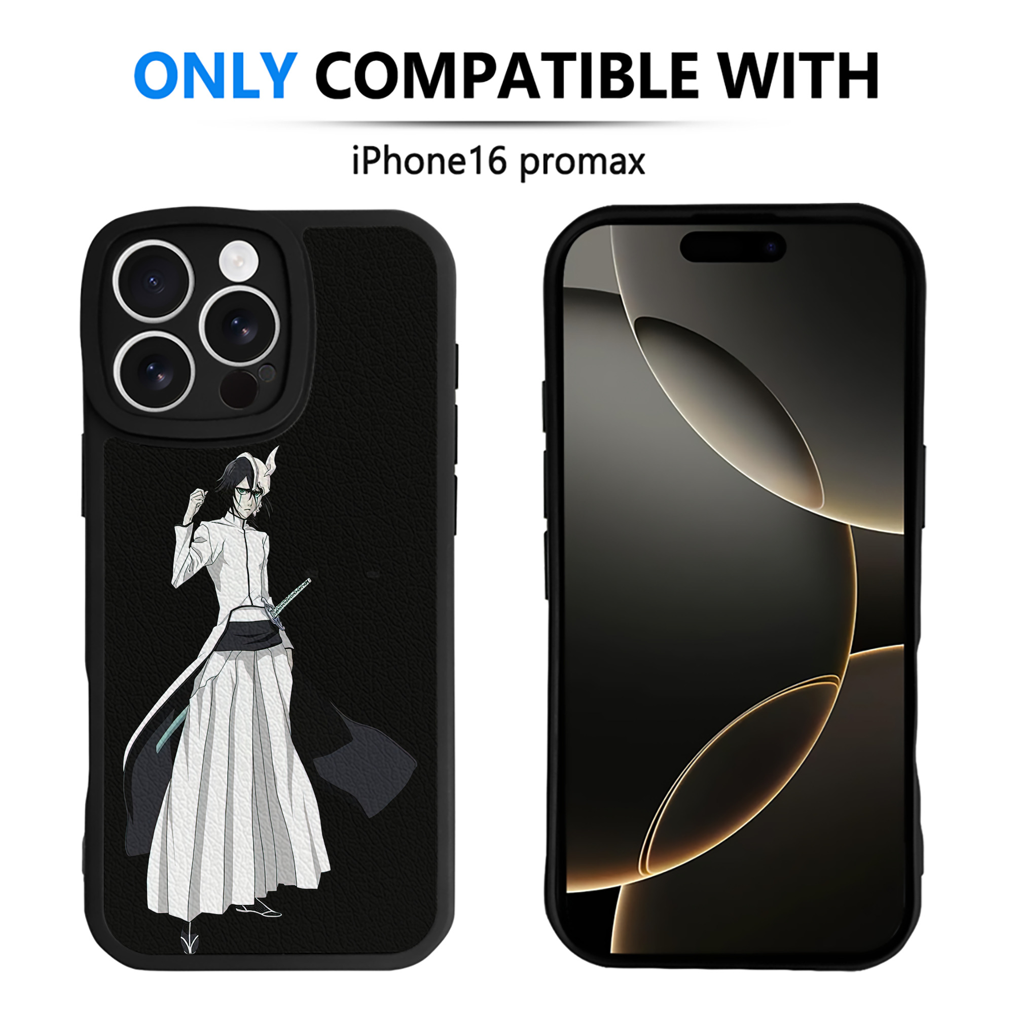 （画像用） ブリーチ ウルキオラ·シファー BLEACH Ulquiorra cifer 【iPhone 16シリーズ対応】シリコンスマホケース（レザー調） 材質：シリコン